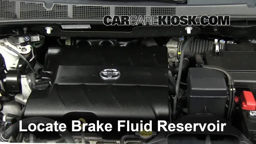 2011 Toyota Sienna XLE 3.5L V6 Brake Fluid Check Fluid Level